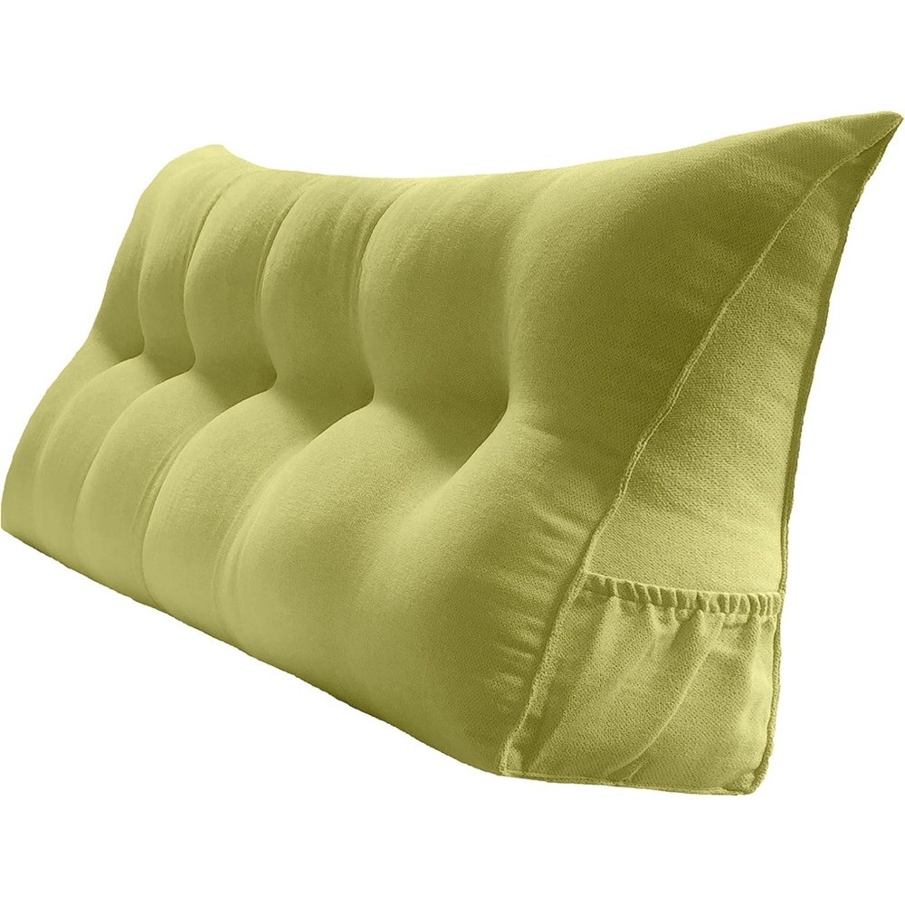 Vibrant Green Tufted Backrest Pillow
